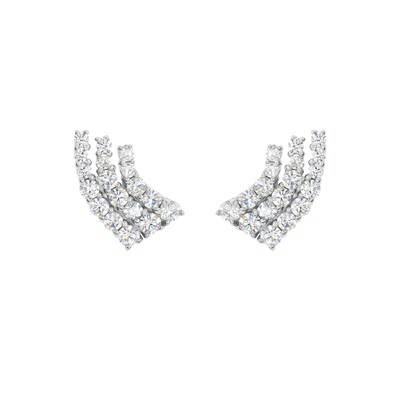 Foto Mini EarCuff Rain Moissanite