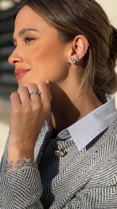 FotoBrinco Coração Moissanite 6mm