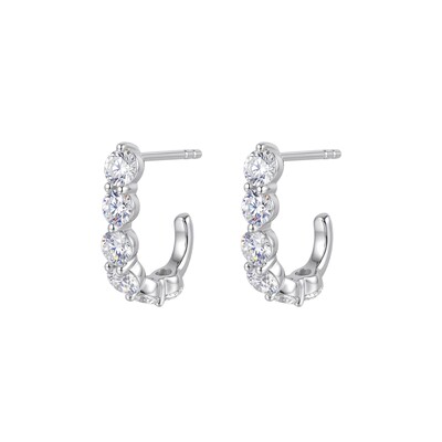Foto Meia Argola Luna Moissanite M