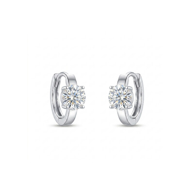 Foto Argola Alva em Moissanite