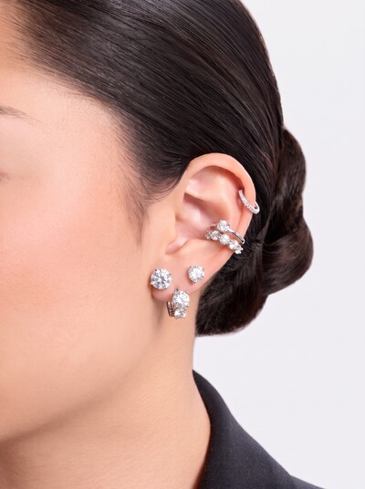 Foto Brinco Argola London Moissanite
