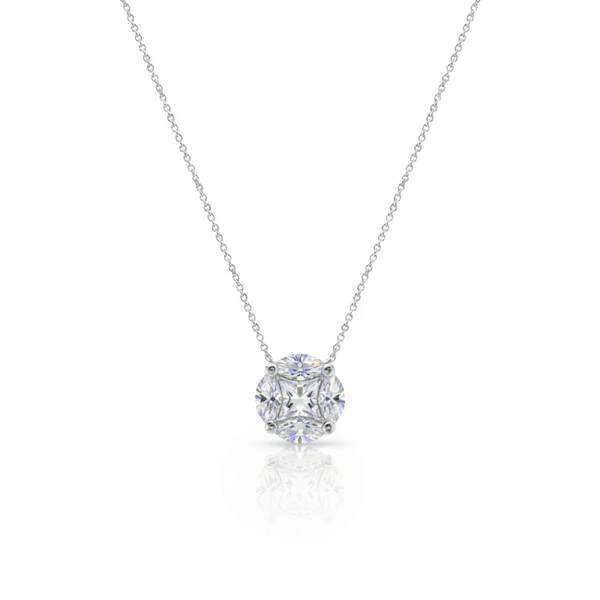 Colar Illusion Moissanite G
