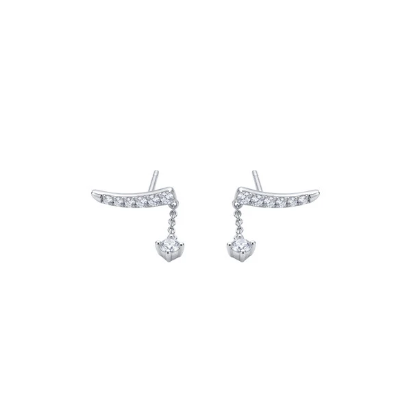 Ear Cuff Modern Moissanite