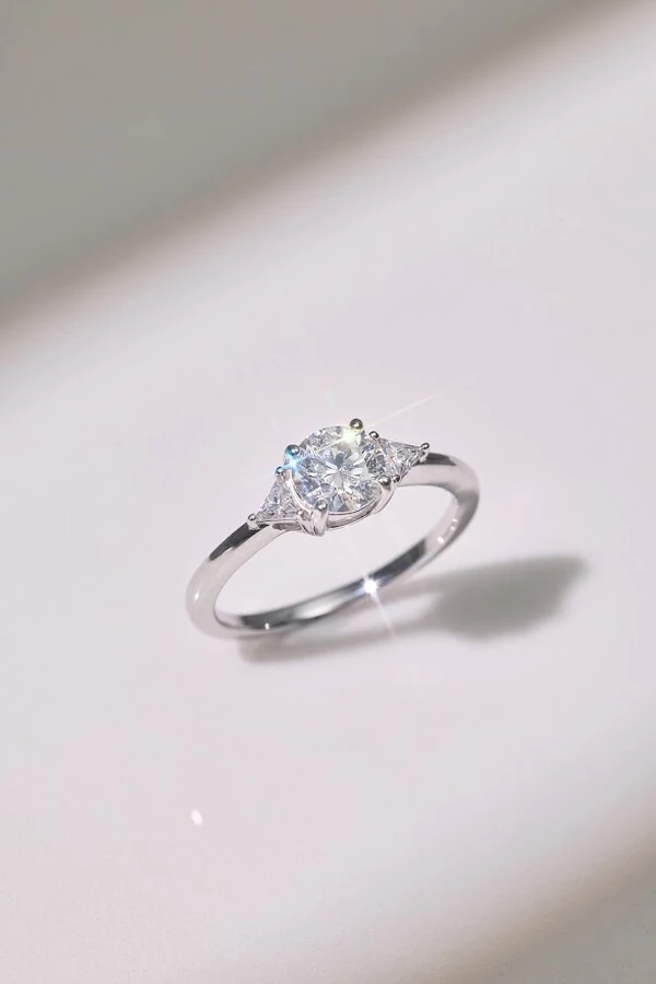 Anel Fancy Moissanite