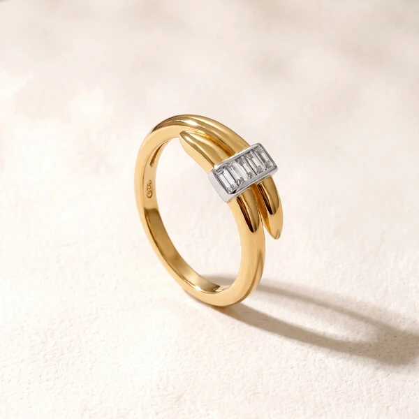 Anel Prego Dourado
