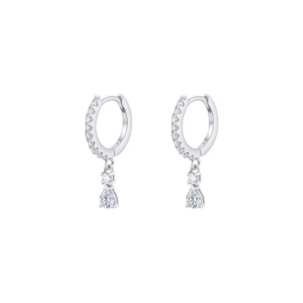 Brinco Argola Sally Moissanite