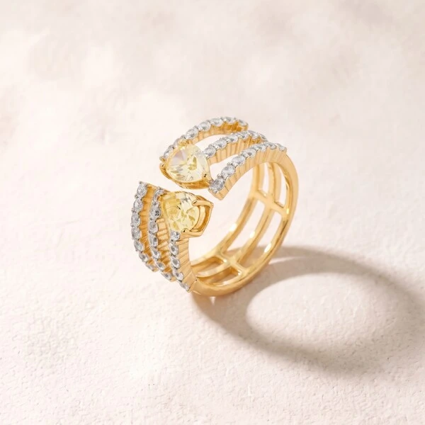 Anel Dourado Yellow Fancy