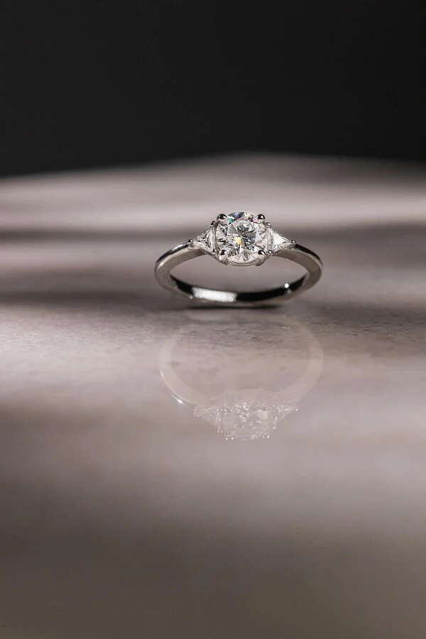 Anel Fancy Moissanite