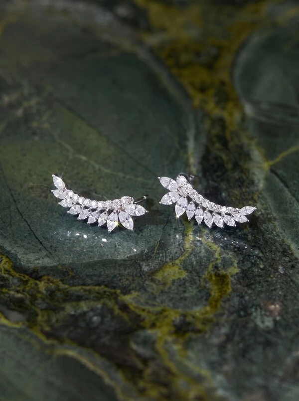 Ear Cuff Wings Moissanite