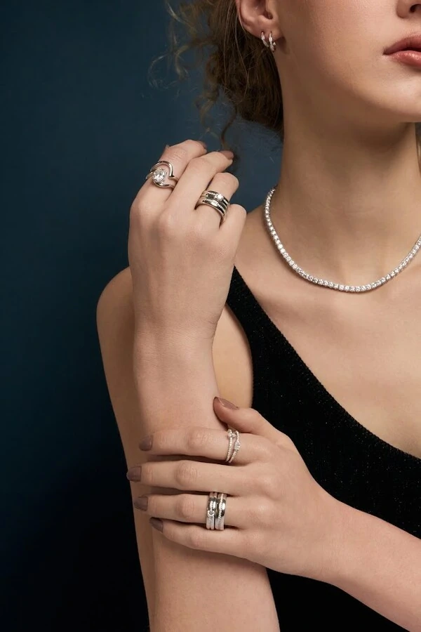 Anel Thin Moissanite