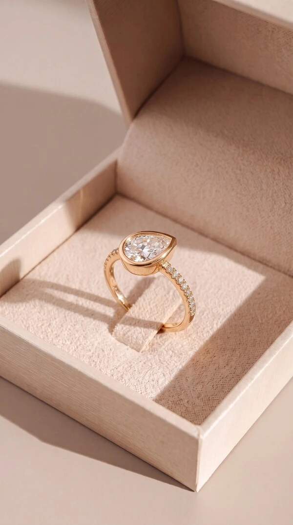 Anel Dourado Gota