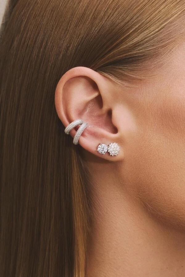 Brinco Daisy Moissanite