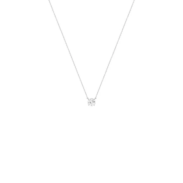 Colar Solitário Moissanite 3mm