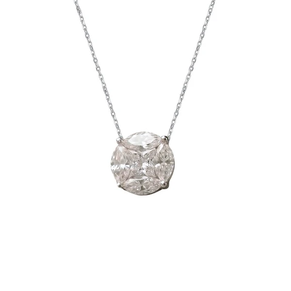 Colar Illusion G Moissanite