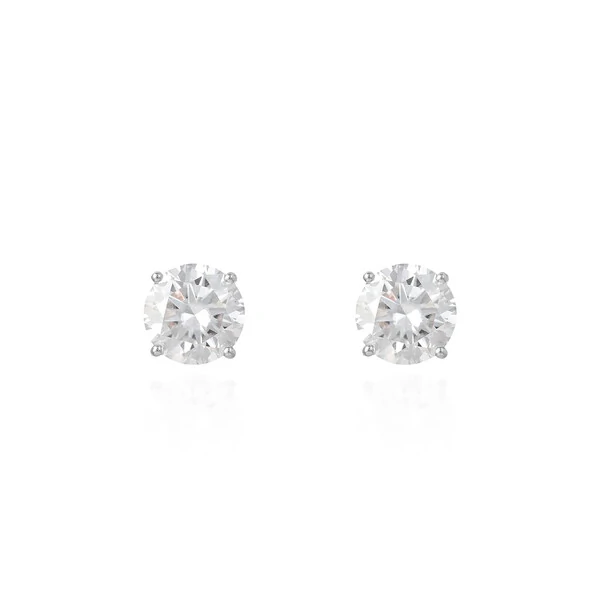 Brinco Solitário Moissanite