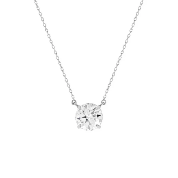 Colar Solitário Moissanite 10mm
