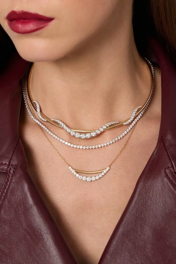 Colar Curve Moissanite