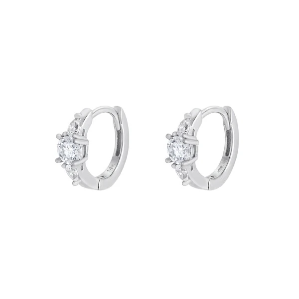 Brinco Argola Fancy Moissanite