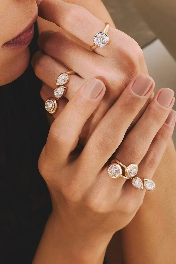 Anel Lumière Moissanite