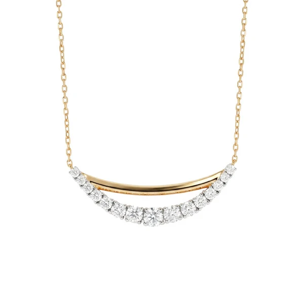 Colar Curve Moissanite