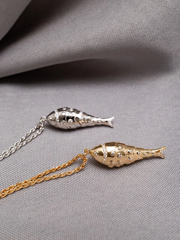 Colar Dourado Peixe