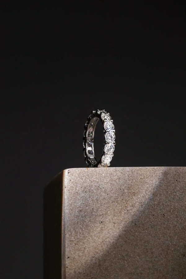 Aliança Moissanite 4mm