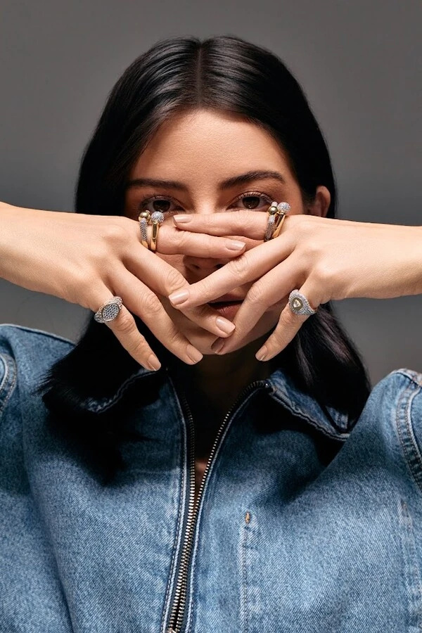 Anel Pinky Heart Moissanite