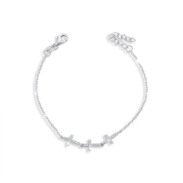 Pulseira Cross Moissanite