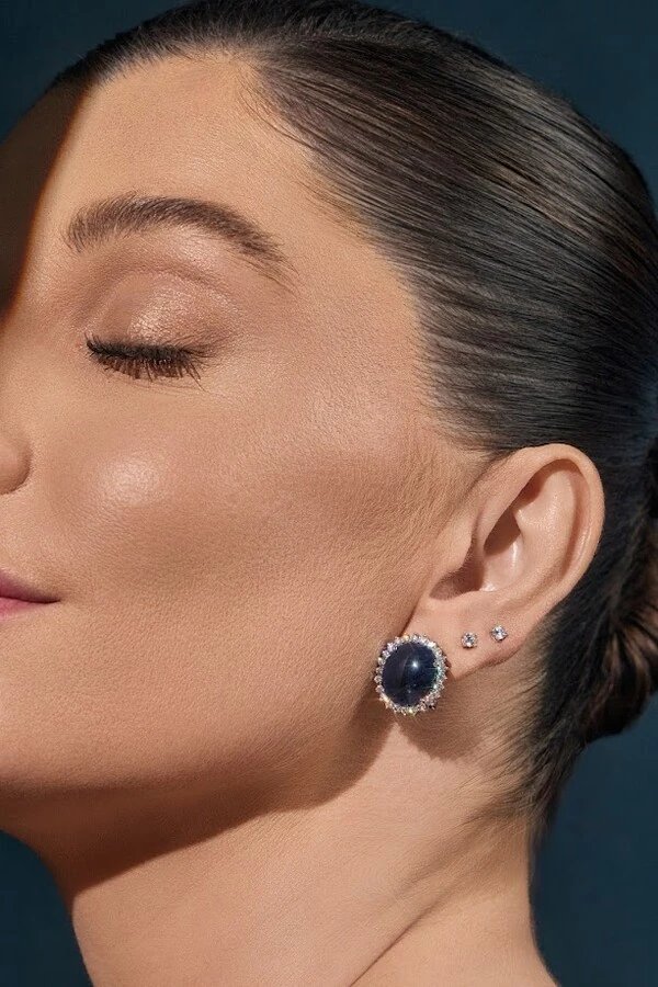 Brinco Solitário Moissanite