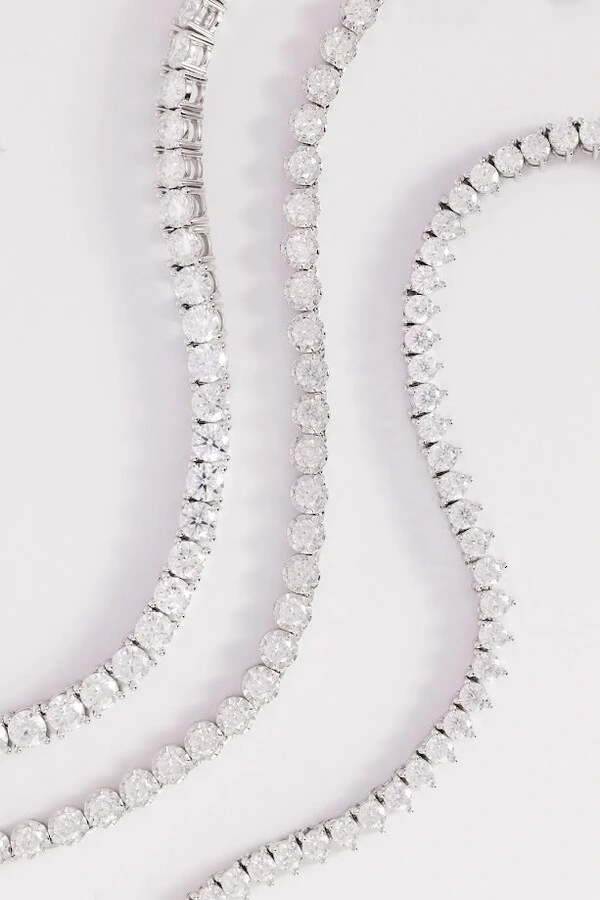 Colar Riviera Moissanite 2,5mm 38cm
