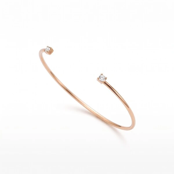 Bracelete Dourado Moissanite Ponto de Luz
