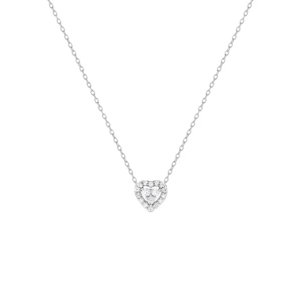 Colar Heart Moissanite