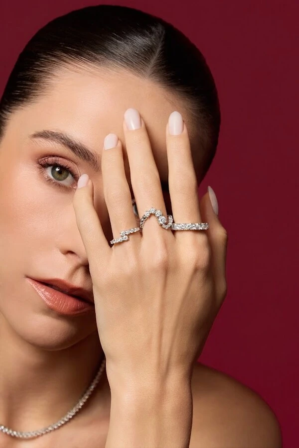 Aliança Moissanite 4mm
