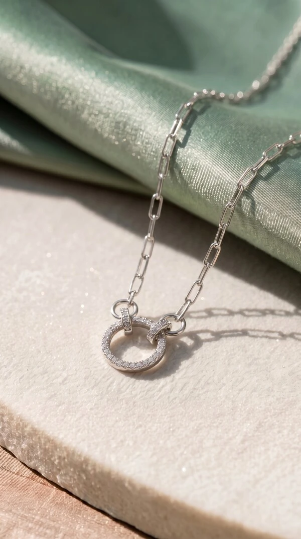 Colar Elos Moissanite