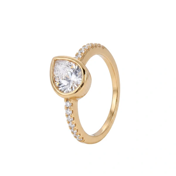 Anel Dourado Gota
