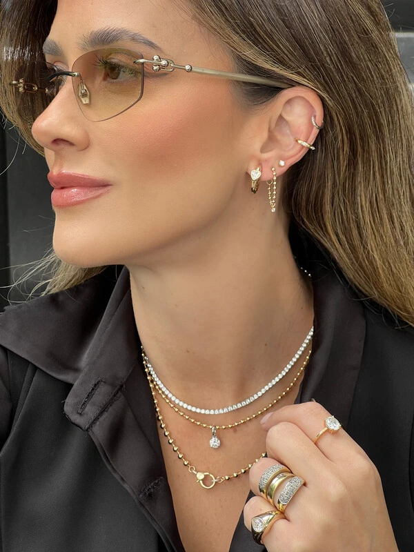 Pingente Solitário Moissanite