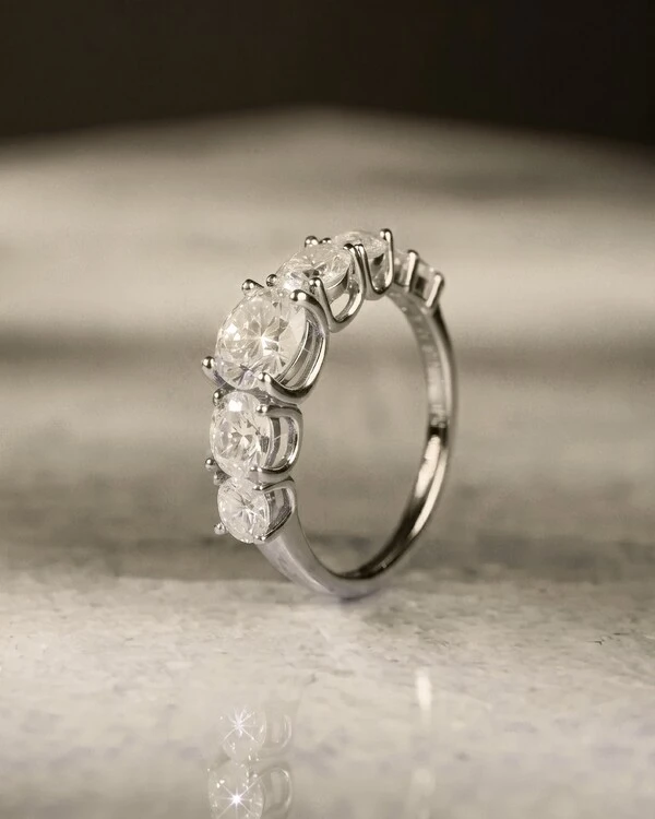 Anel Crown Moissanite
