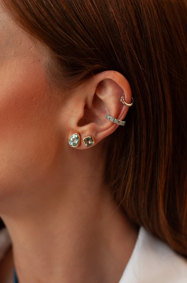Brinco Square Topázio Sky