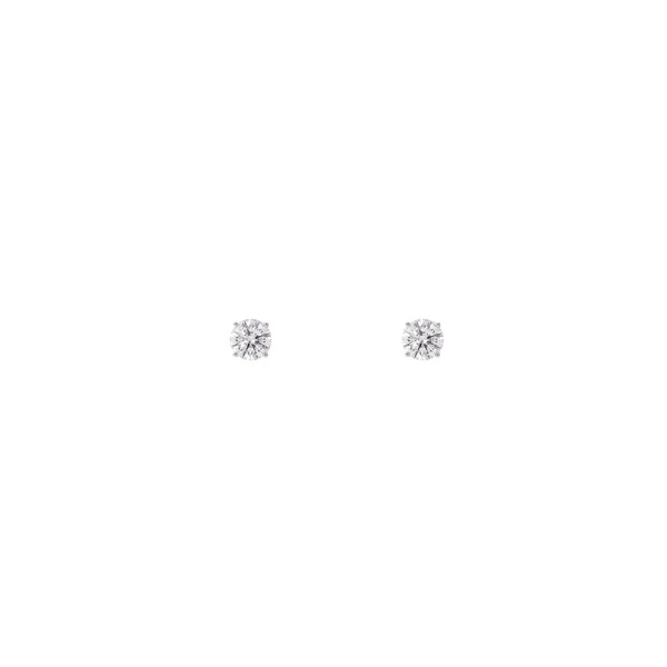 Brinco Solitário Moissanite 1,5mm
