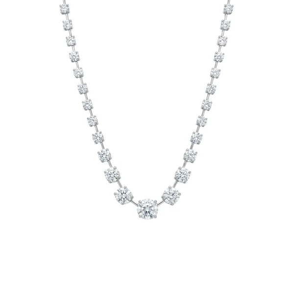 Colar Riviera Fio Faca Moissanite