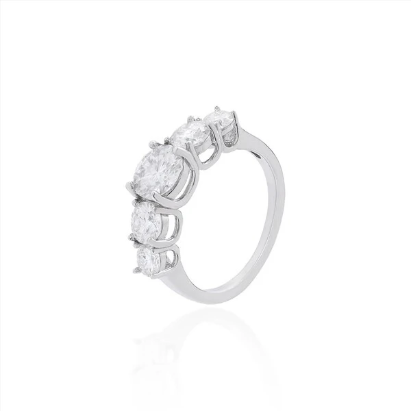 Anel Crown Moissanite