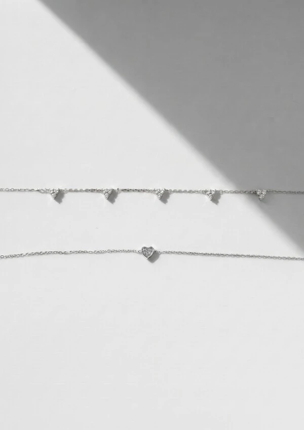Pulseira Mini Heart Cravejado