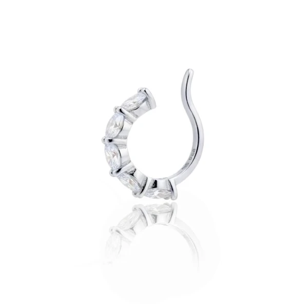 Fake Piercing Ice Moissanite