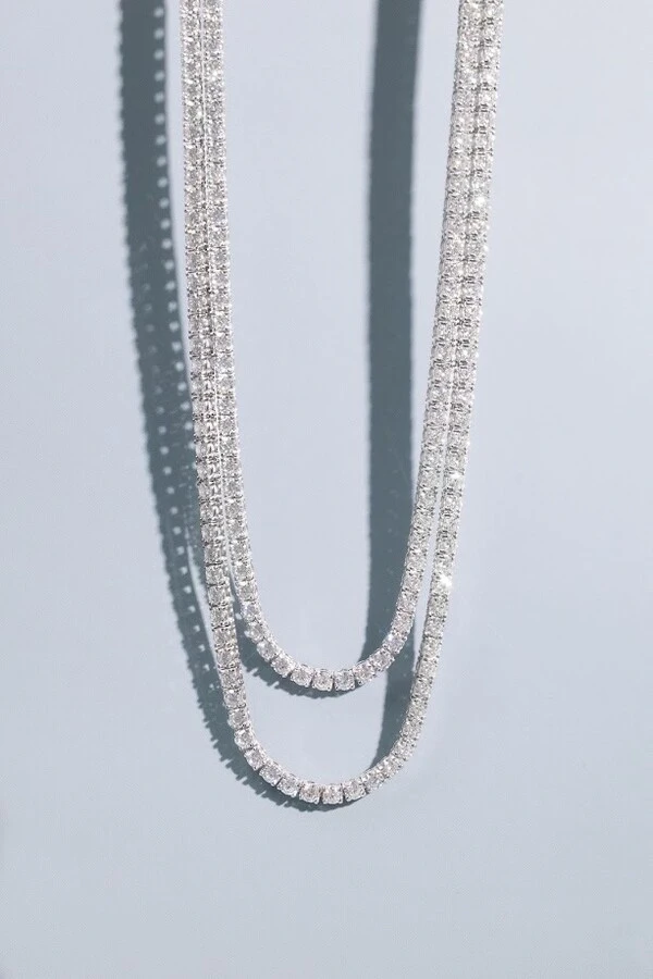 Colar Riviera Moissanite 2,5mm 40cm