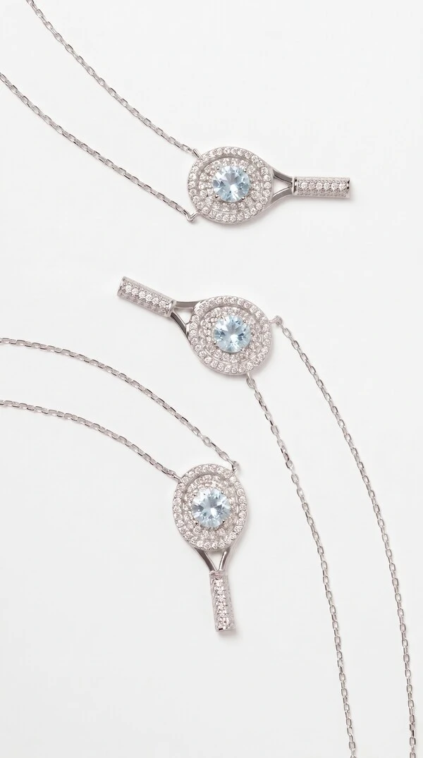 Colar Le Match Topázio Sky & Moissanite