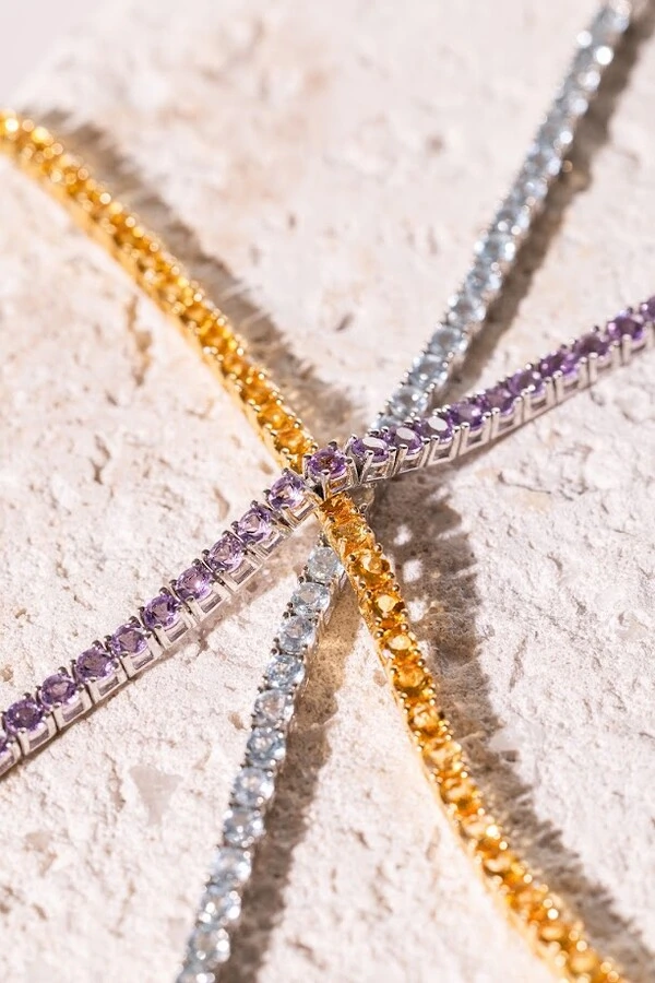 Pulseira Riviera Topázio Sky 3mm