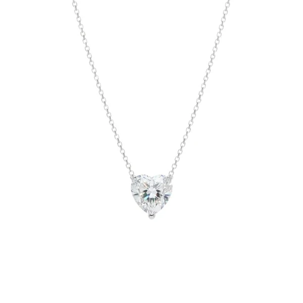 Colar Coeur 8 Moissanite
