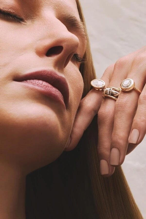 Anel Stack Moissanite