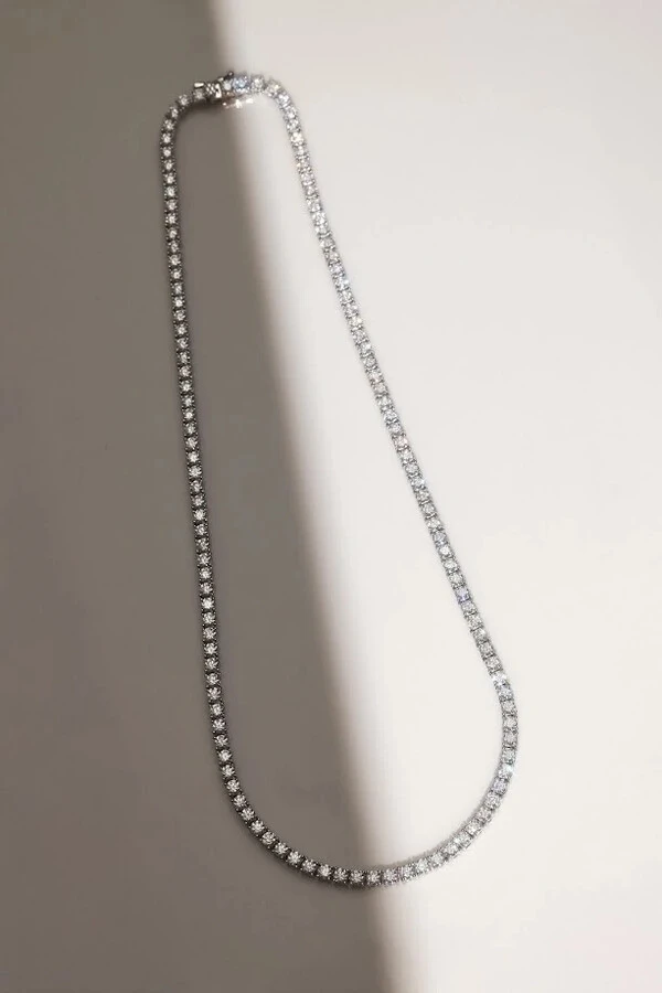 Colar Riviera Moissanite 2mm 40cm