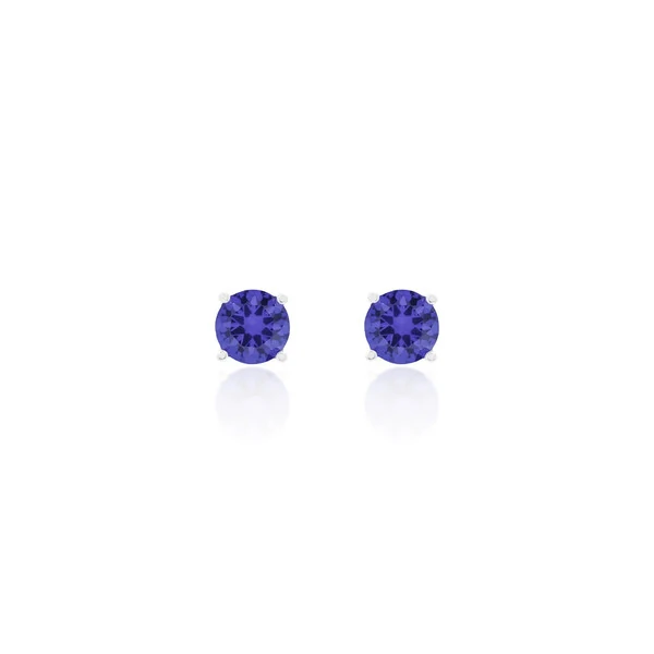 Brinco Ponto de Luz Tanzanita 8mm